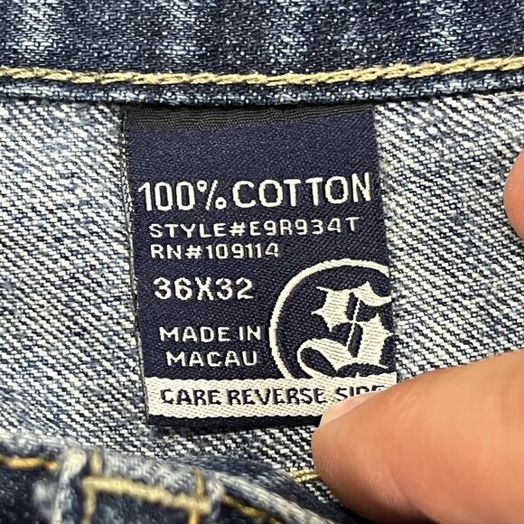 Vintage Shady LTD Eminem Baggy Jeans Size 36x32 Y2K HAS NO CLOSURE BUTTON - Picture 7 of 12